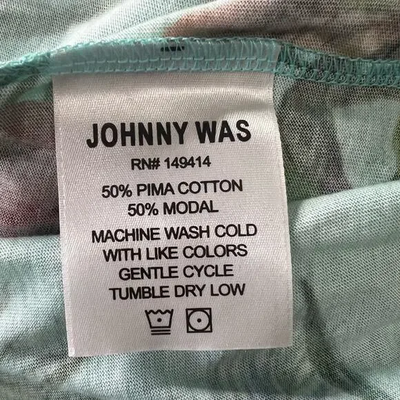 NEW Johnny Was Jungle Print Pajama Shorts Boho Lounge Sleep Shorts - Picture 7 of 7